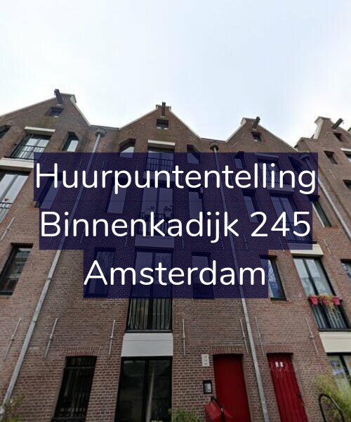Foto gevel Huurpuntentelling voor Binnenkadijk 245, Amsterdam