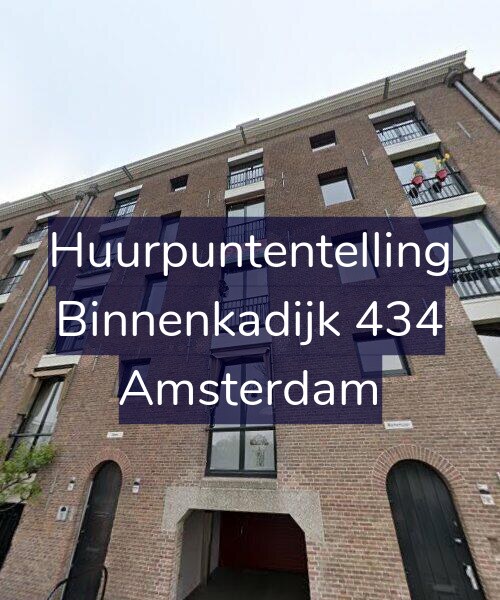 Foto gevel Huurpuntentelling voor Binnenkadijk 434, Amsterdam