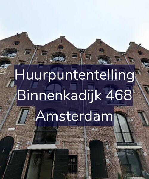 Foto gevel Huurpuntentelling voor Binnenkadijk 468, Amsterdam