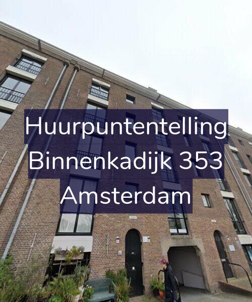 Foto gevel Huurpuntentelling voor Binnenkadijk 353, Amsterdam