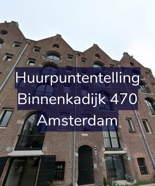 Foto gevel Huurpuntentelling voor Binnenkadijk 470, Amsterdam
