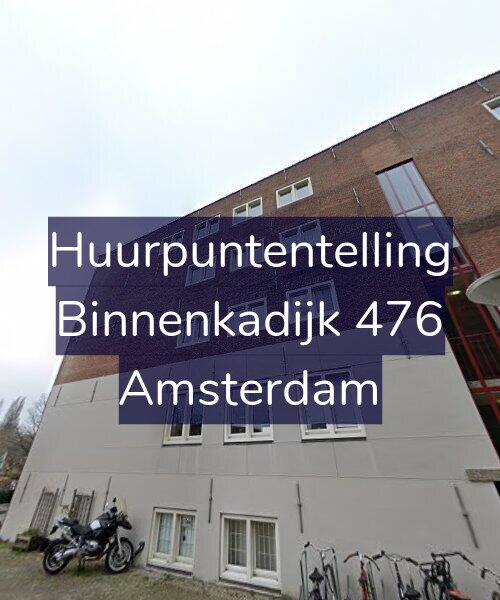 Foto gevel Huurpuntentelling voor Binnenkadijk 476, Amsterdam