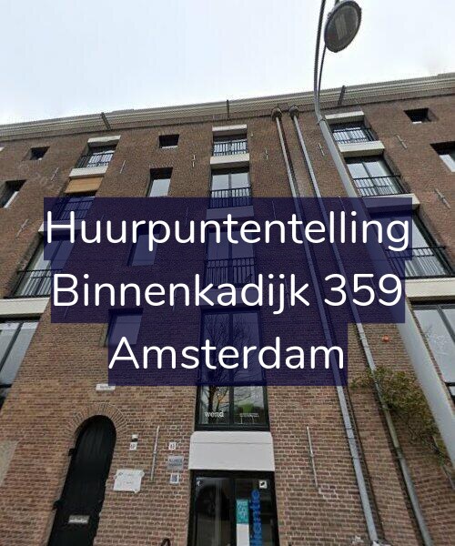Foto gevel Huurpuntentelling voor Binnenkadijk 359, Amsterdam