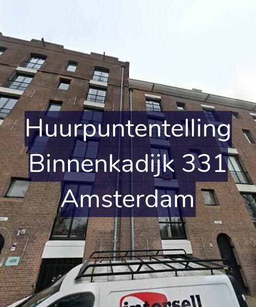 Foto gevel Huurpuntentelling voor Binnenkadijk 331, Amsterdam