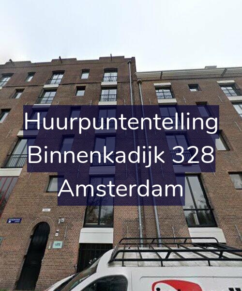 Foto gevel Huurpuntentelling voor Binnenkadijk 328, Amsterdam