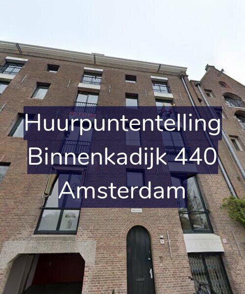 Foto gevel Huurpuntentelling voor Binnenkadijk 440, Amsterdam
