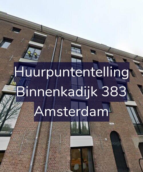 Foto gevel Huurpuntentelling voor Binnenkadijk 383, Amsterdam
