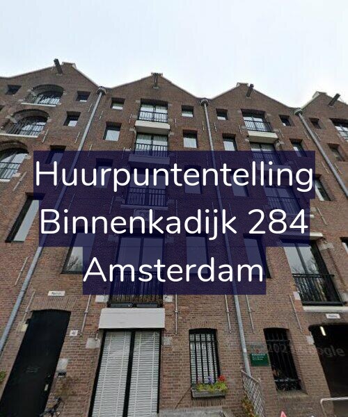 Foto gevel Huurpuntentelling voor Binnenkadijk 284, Amsterdam