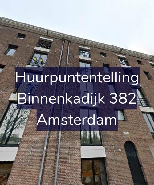 Foto gevel Huurpuntentelling voor Binnenkadijk 382, Amsterdam