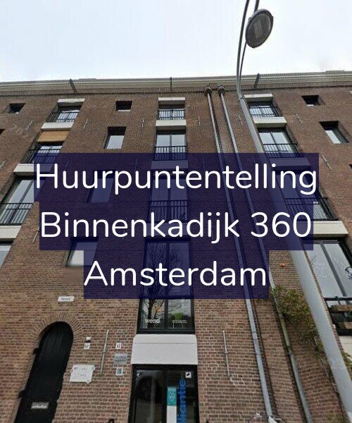 Foto gevel Huurpuntentelling voor Binnenkadijk 360, Amsterdam