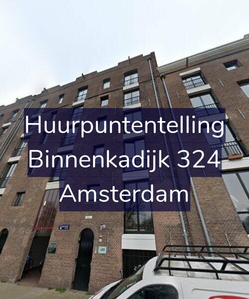 Foto gevel Huurpuntentelling voor Binnenkadijk 324, Amsterdam