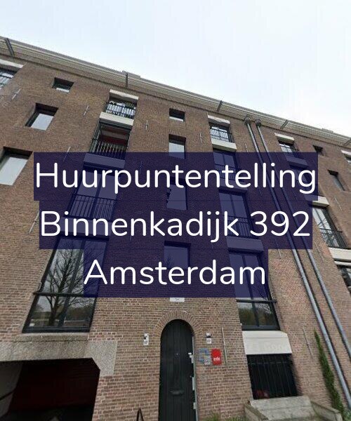 Foto gevel Huurpuntentelling voor Binnenkadijk 392, Amsterdam