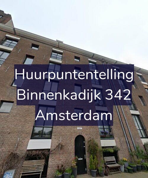 Foto gevel Huurpuntentelling voor Binnenkadijk 342, Amsterdam