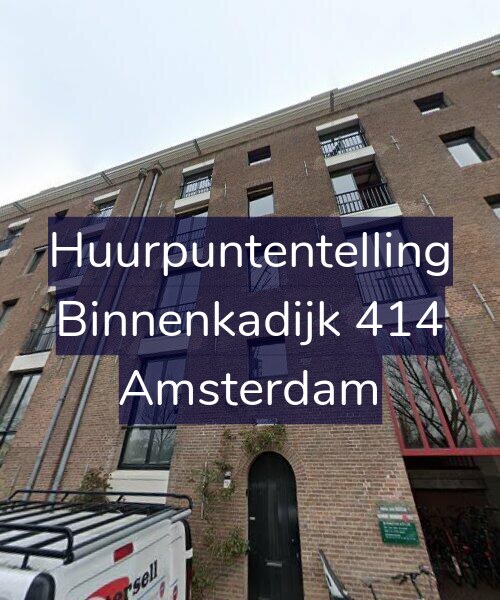Foto gevel Huurpuntentelling voor Binnenkadijk 414, Amsterdam