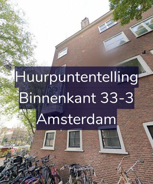 Foto gevel Huurpuntentelling voor Binnenkant 33-3, Amsterdam