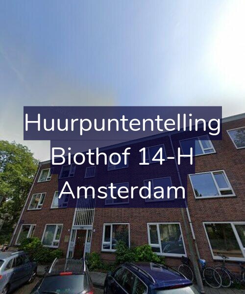 Foto gevel Huurpuntentelling voor Biothof 14-H, Amsterdam