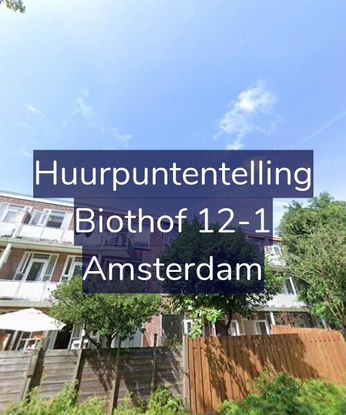 Foto gevel Huurpuntentelling voor Biothof 12-1, Amsterdam