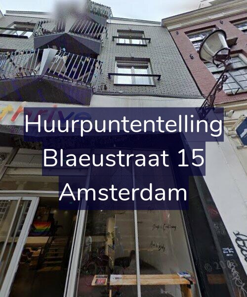 Foto gevel Huurpuntentelling voor Blaeustraat 15, Amsterdam
