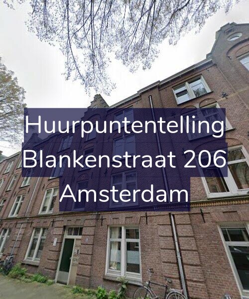 Foto gevel Huurpuntentelling voor Blankenstraat 206, Amsterdam
