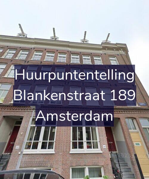 Foto gevel Huurpuntentelling voor Blankenstraat 189, Amsterdam