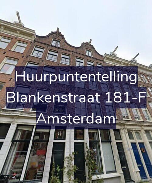 Foto gevel Huurpuntentelling voor Blankenstraat 181-F, Amsterdam