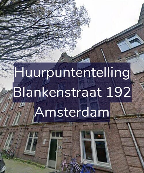 Foto gevel Huurpuntentelling voor Blankenstraat 192, Amsterdam