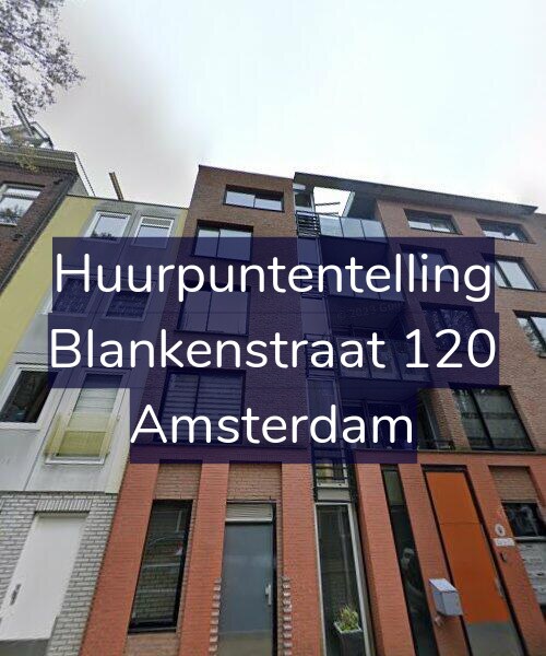 Foto gevel Huurpuntentelling voor Blankenstraat 120, Amsterdam