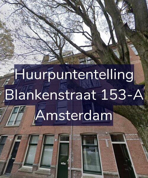 Foto gevel Huurpuntentelling voor Blankenstraat 153-A, Amsterdam