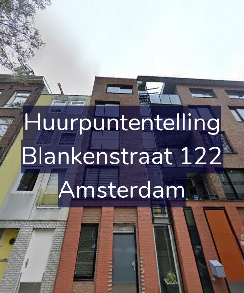 Foto gevel Huurpuntentelling voor Blankenstraat 122, Amsterdam