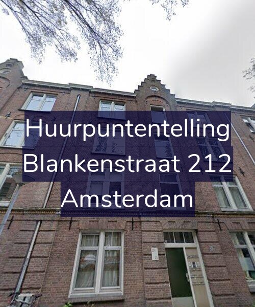 Foto gevel Huurpuntentelling voor Blankenstraat 212, Amsterdam