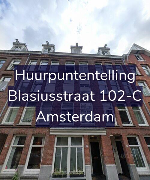 Foto gevel Huurpuntentelling voor Blasiusstraat 102-C, Amsterdam