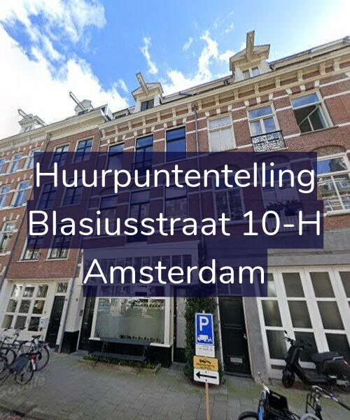 Foto gevel Huurpuntentelling voor Blasiusstraat 10-H, Amsterdam