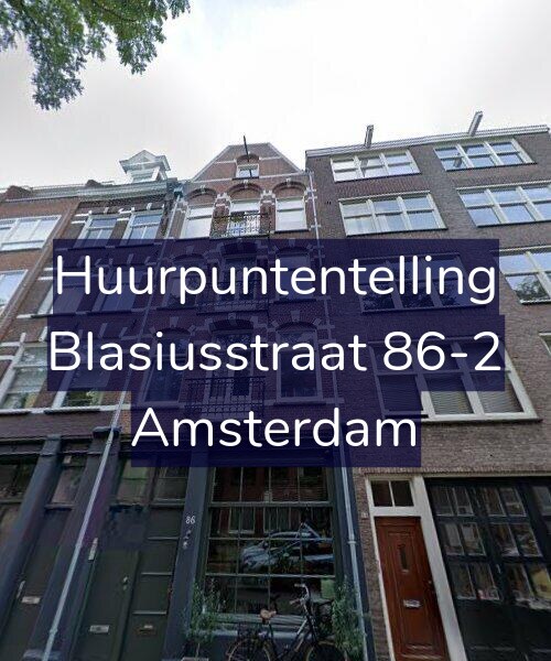 Foto gevel Huurpuntentelling voor Blasiusstraat 86-2, Amsterdam
