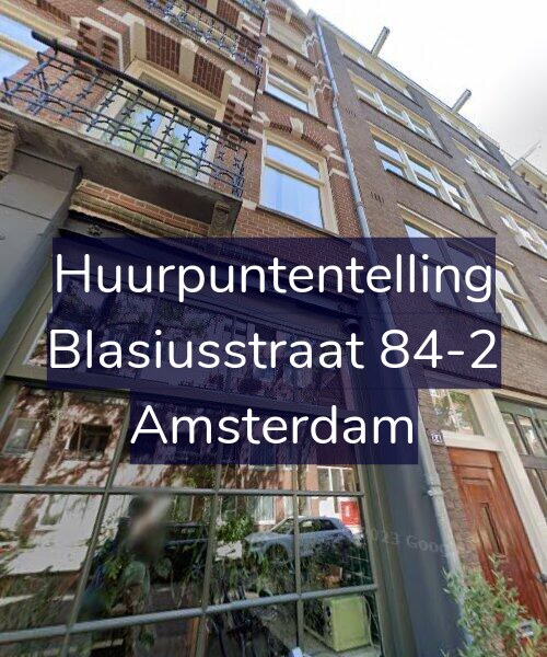 Foto gevel Huurpuntentelling voor Blasiusstraat 84-2, Amsterdam
