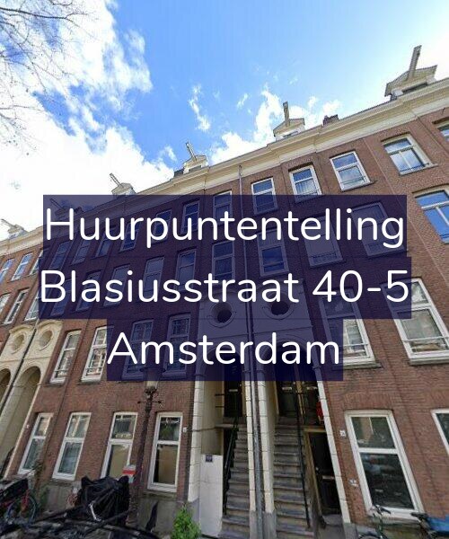 Foto gevel Huurpuntentelling voor Blasiusstraat 40-5, Amsterdam