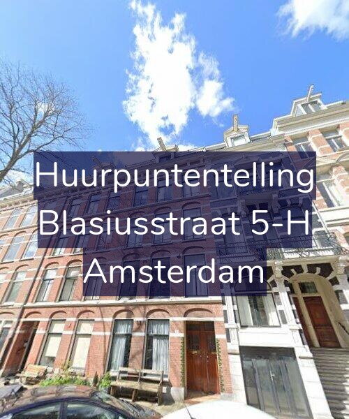 Foto gevel Huurpuntentelling voor Blasiusstraat 5-H, Amsterdam