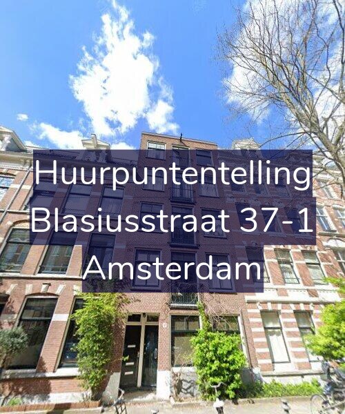 Foto gevel Huurpuntentelling voor Blasiusstraat 37-1, Amsterdam