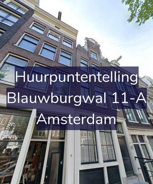 Foto gevel Huurpuntentelling voor Blauwburgwal 11-A, Amsterdam