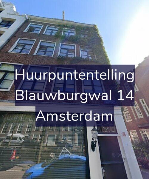 Foto gevel Huurpuntentelling voor Blauwburgwal 14, Amsterdam