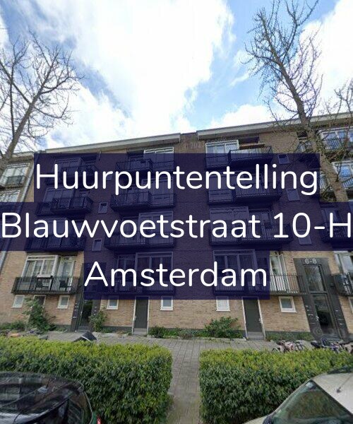 Foto gevel Huurpuntentelling voor Blauwvoetstraat 10-H, Amsterdam
