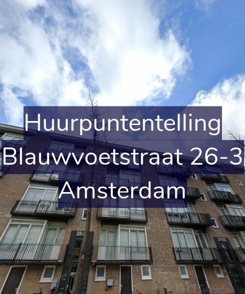 Foto gevel Huurpuntentelling voor Blauwvoetstraat 26-3, Amsterdam