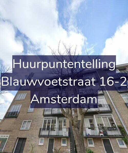 Foto gevel Huurpuntentelling voor Blauwvoetstraat 16-2, Amsterdam