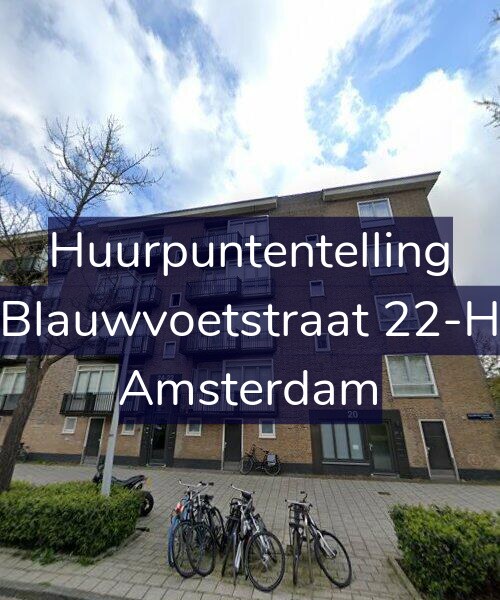 Foto gevel Huurpuntentelling voor Blauwvoetstraat 22-H, Amsterdam