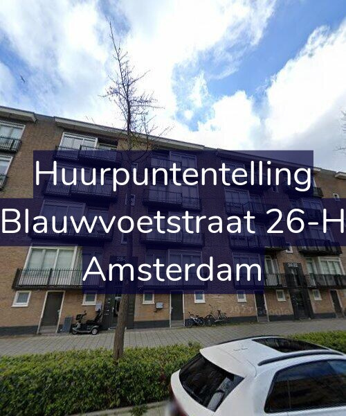 Foto gevel Huurpuntentelling voor Blauwvoetstraat 26-H, Amsterdam