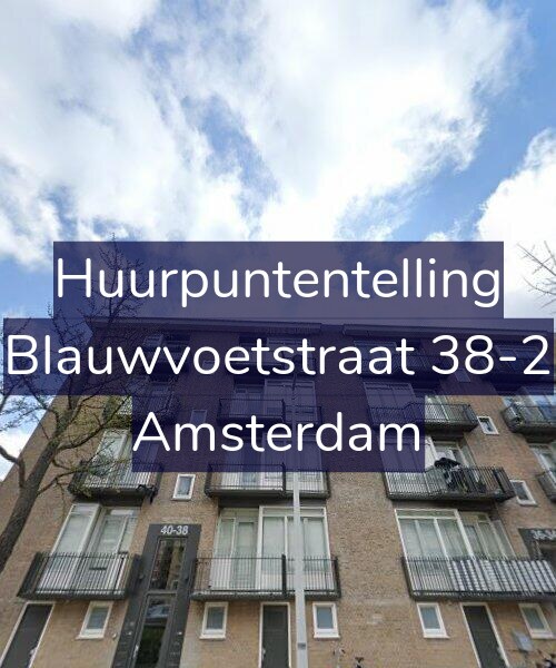 Foto gevel Huurpuntentelling voor Blauwvoetstraat 38-2, Amsterdam