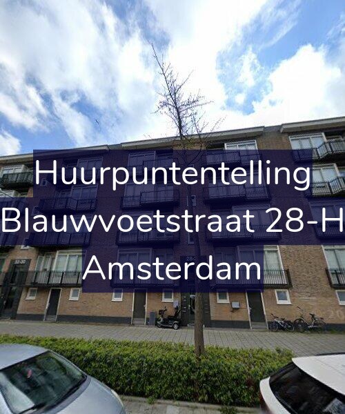 Foto gevel Huurpuntentelling voor Blauwvoetstraat 28-H, Amsterdam