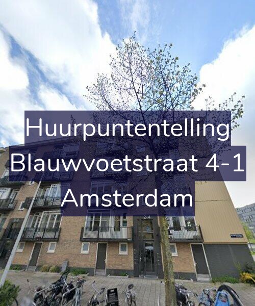 Foto gevel Huurpuntentelling voor Blauwvoetstraat 4-1, Amsterdam