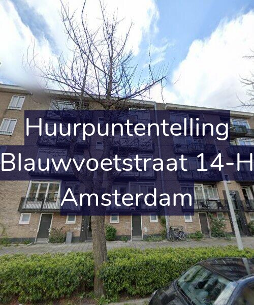 Foto gevel Huurpuntentelling voor Blauwvoetstraat 14-H, Amsterdam