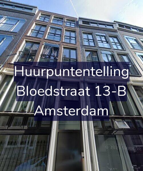 Foto gevel Huurpuntentelling voor Bloedstraat 13-B, Amsterdam
