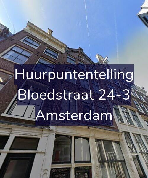 Foto gevel Huurpuntentelling voor Bloedstraat 24-3, Amsterdam